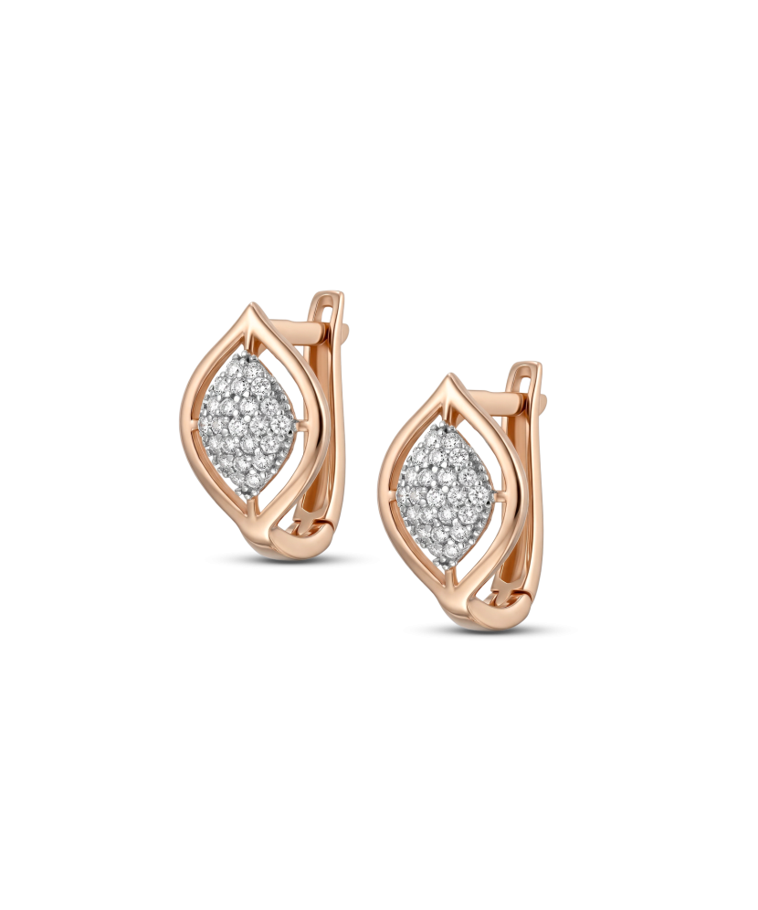 Auksiniai auskarai su cirkoniais