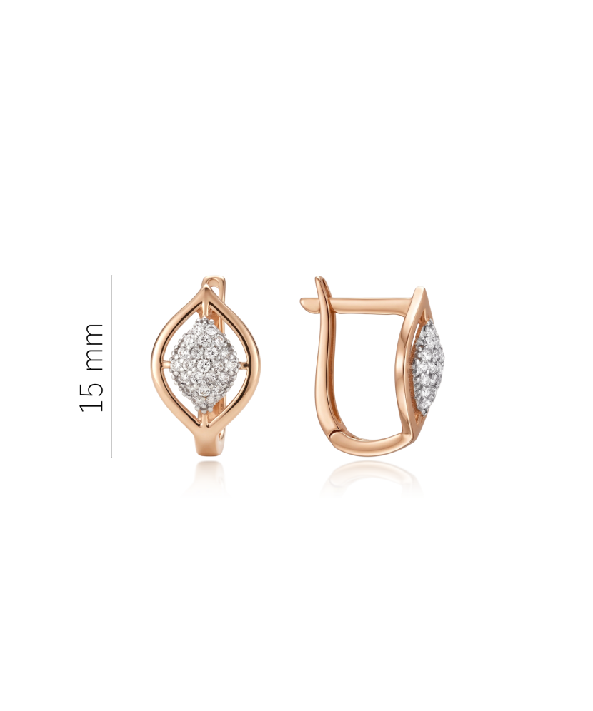 Auksiniai auskarai su cirkoniais