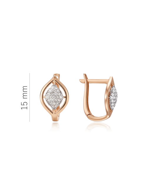 Auksiniai auskarai su cirkoniais