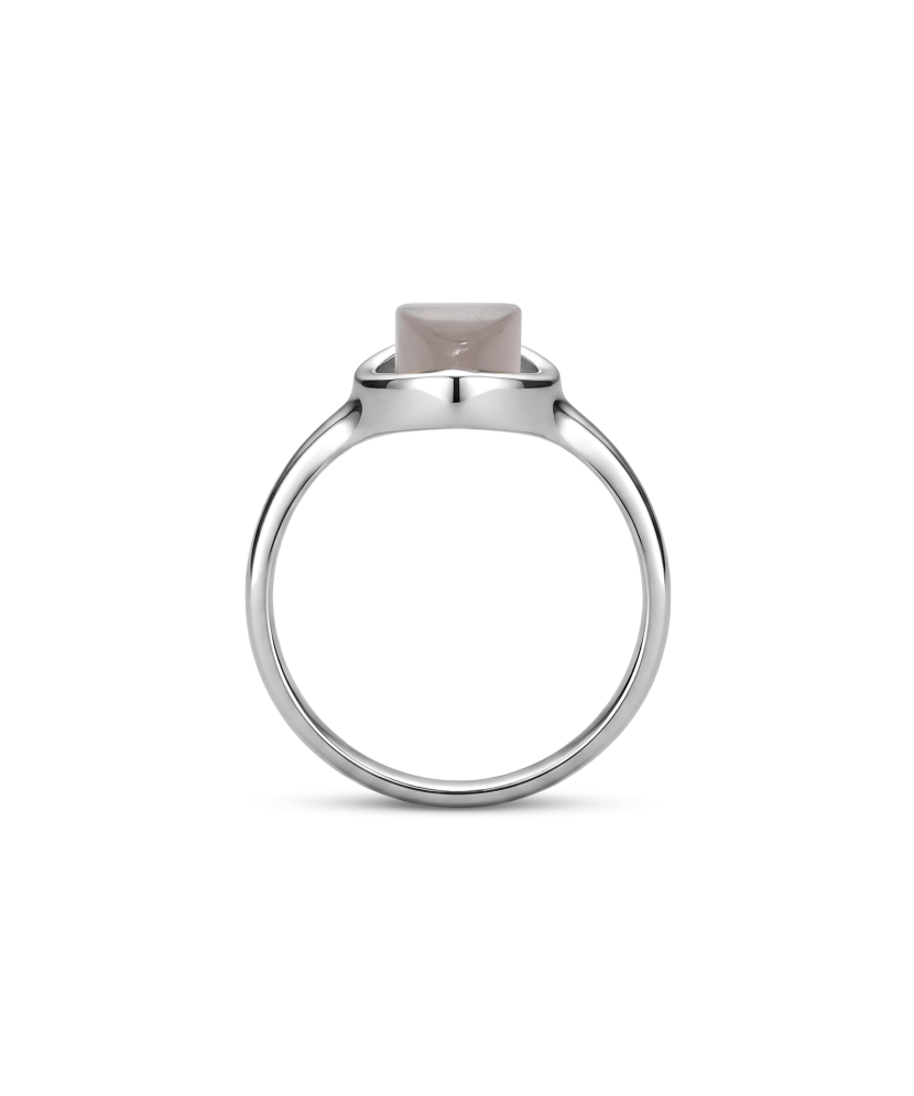 Sidabrinis žiedas su rožiniu kvarcu