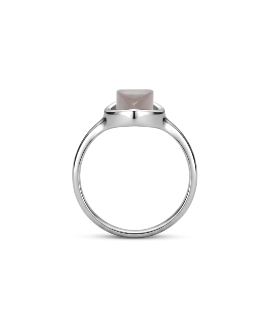 Sidabrinis žiedas su rožiniu kvarcu