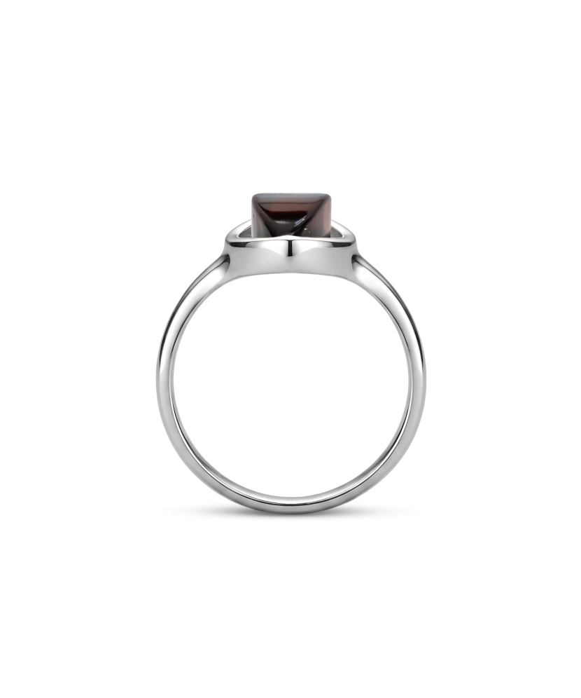 Sidabrinis žiedas su gintaru  - Goldinga