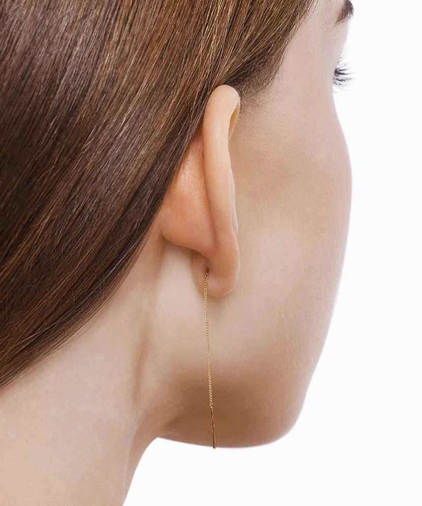 Auksiniai auskarai "Širdelės" - Auksiniai auskarai - Goldinga