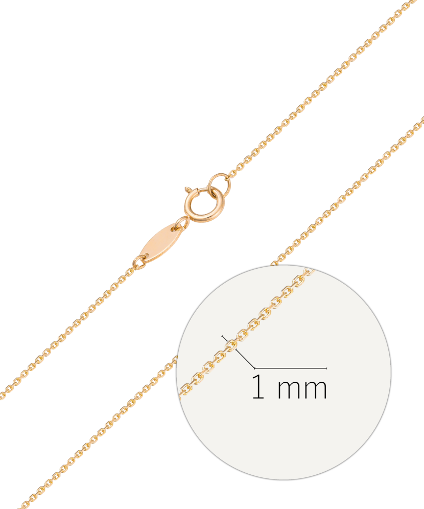 Auksinė grandinėlė "Anchor" 1mm