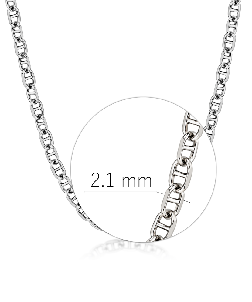 Sidabrinė grandinėlė "Marina" 2.1mm