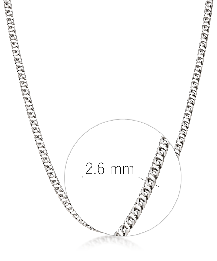 Sidabrinė grandinėlė 2.6mm