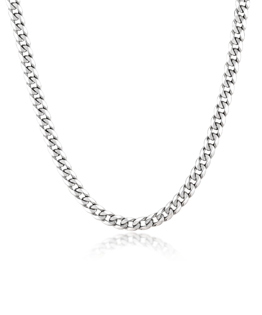 Sidabrinė grandinėlė "Curb" 2.2mm