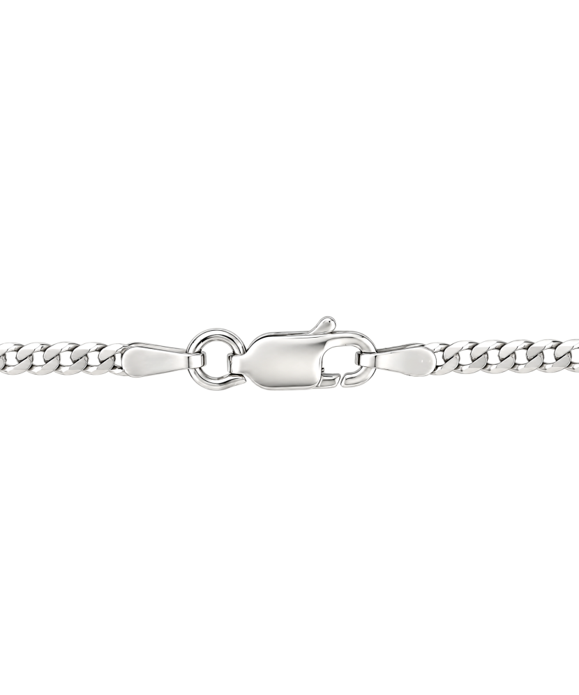 Sidabrinė grandinėlė "Curb" 2.2mm