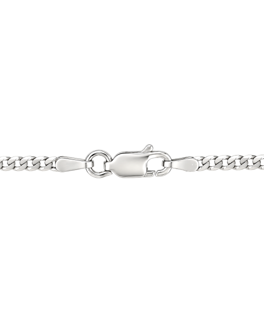 Sidabrinė grandinėlė "Curb" 2.2mm