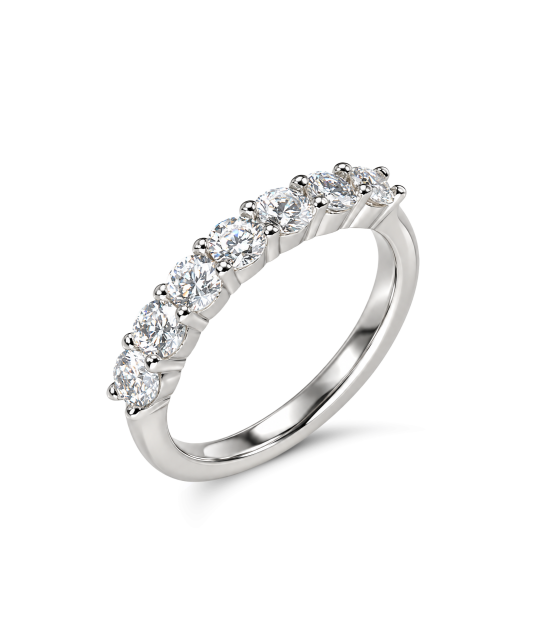 Sidabrinis žiedas su moisanitais 0.7ct