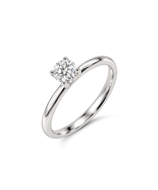 Sidabrinis žiedas su moisanitu 0.5ct