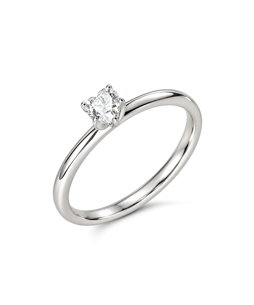 Sidabrinis žiedas su moisanitu 0.3ct