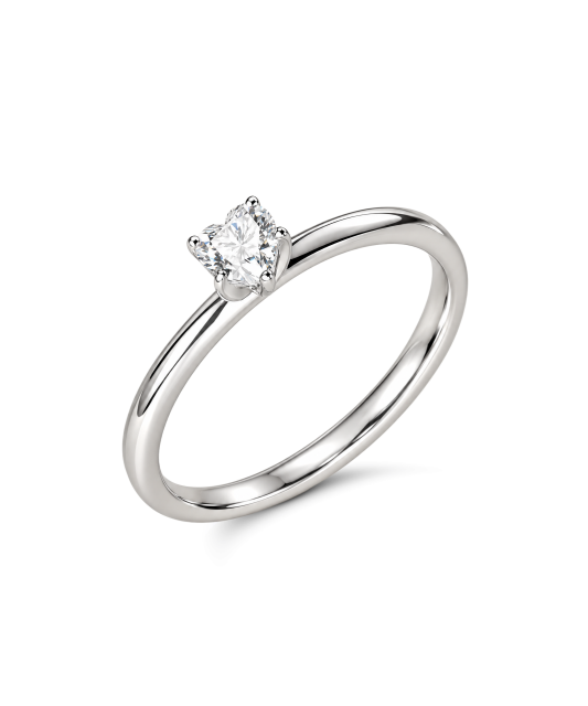 Sidabrinis žiedas su moisanitu 0.3ct
