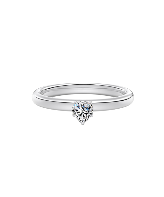 Sidabrinis žiedas su moisanitu 0.3ct