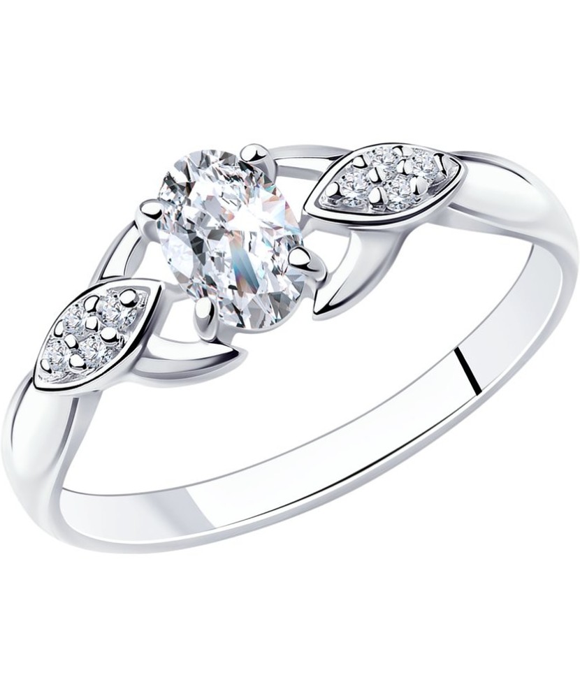 Sidabrinis žiedas su cirkoniais - Sidabriniai žiedai - Goldinga