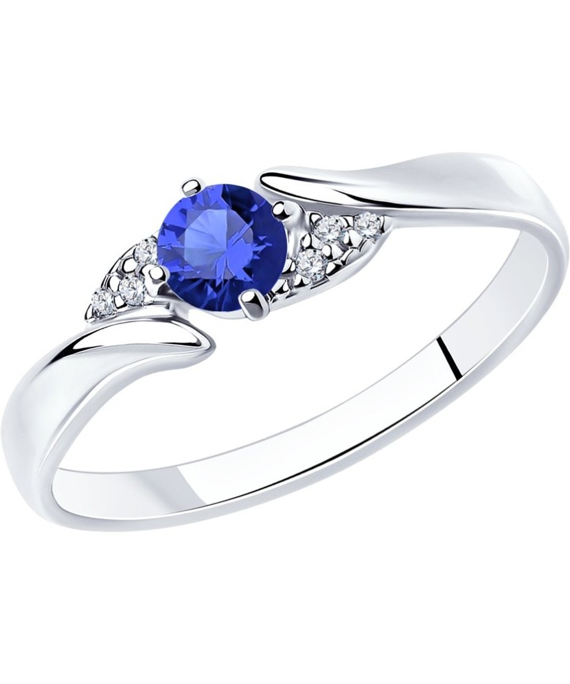 Sidabrinis žiedas su cirkoniais - Sidabriniai žiedai - Goldinga