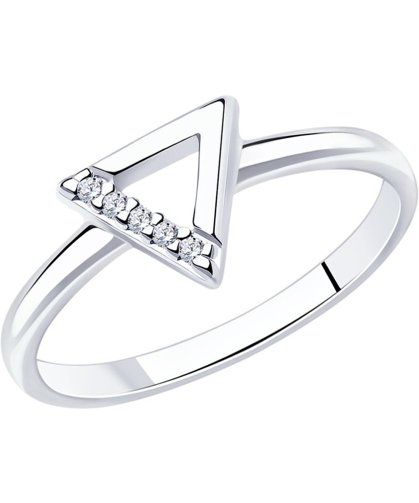 Sidabrinis žiedas su cirkoniais - Sidabriniai žiedai - Goldinga