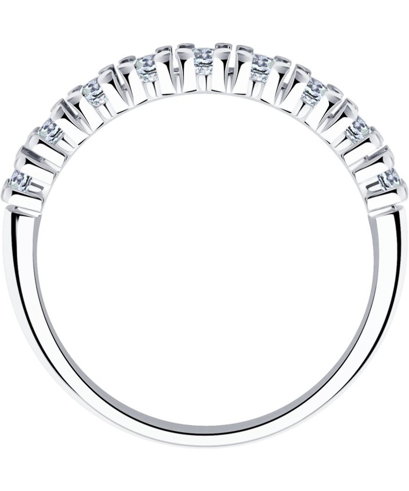 Sidabrinis žiedas su cirkoniais - Sidabriniai žiedai - Goldinga