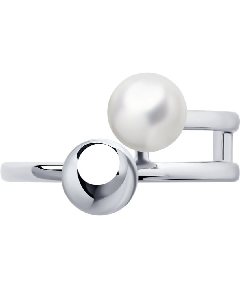 Sidabrinis žiedas su perlu - Sidabriniai žiedai - Goldinga