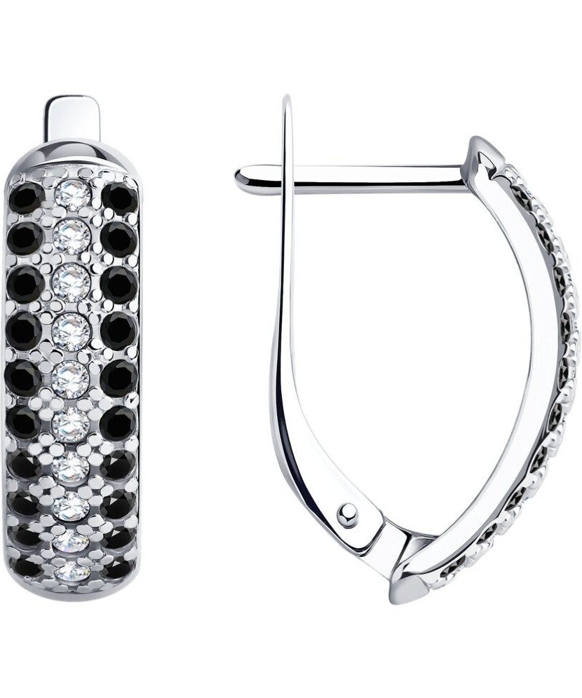 Sidabriniai auskarai su cirkoniais - Sidabriniai auskarai - Goldinga