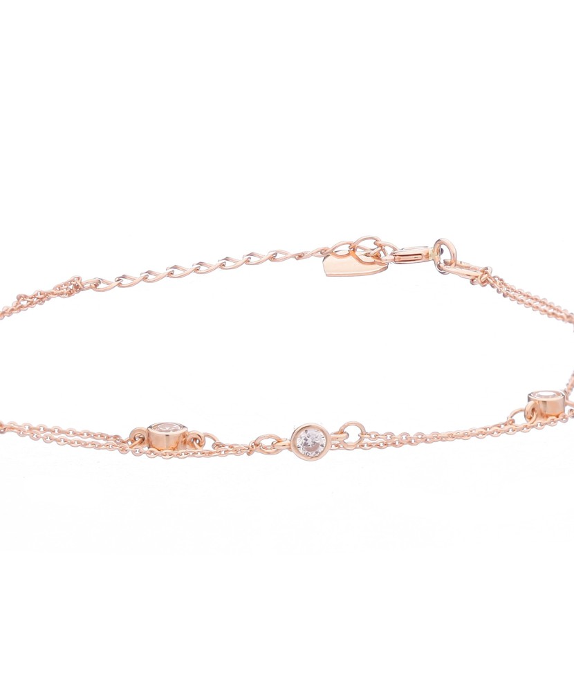 Auksinė apyrankė su cirkoniais - Auksinės apyrankės - Goldinga