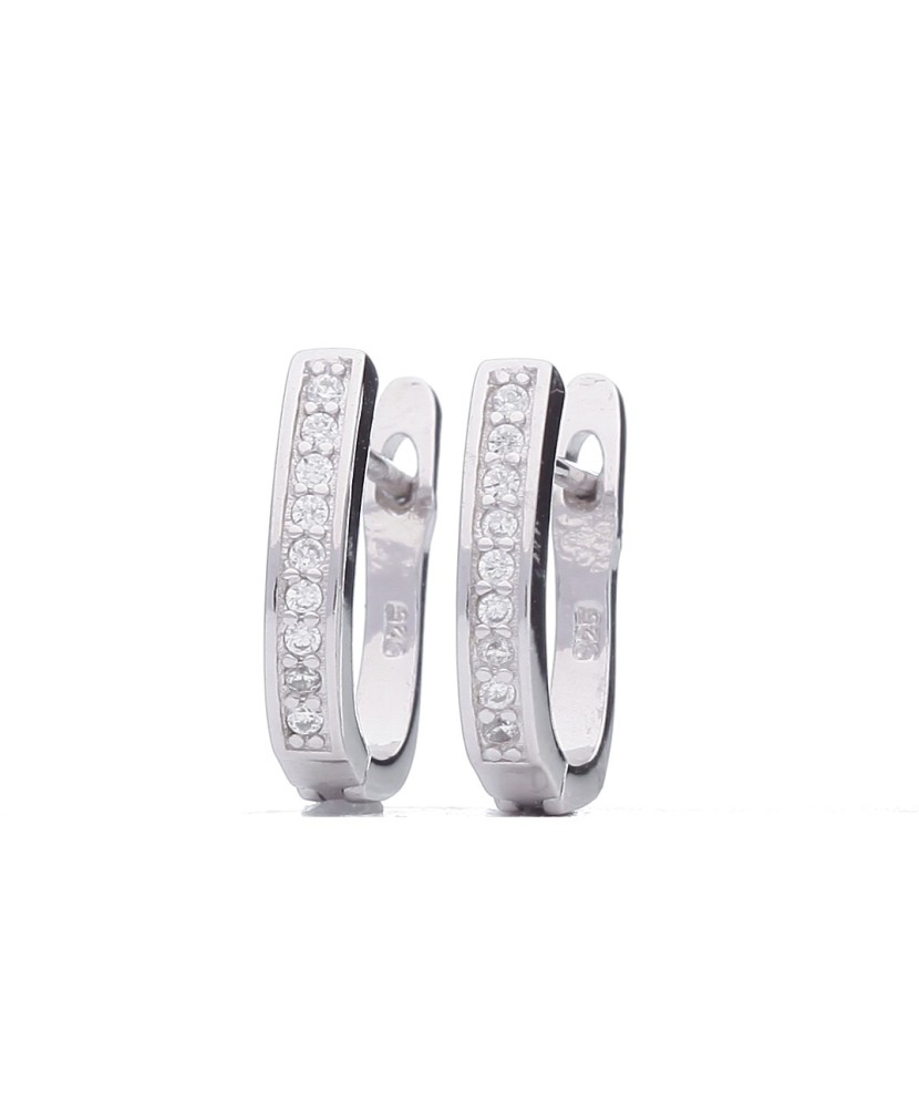 Sidabriniai auskarai su cirkoniais - Sidabriniai auskarai - Goldinga