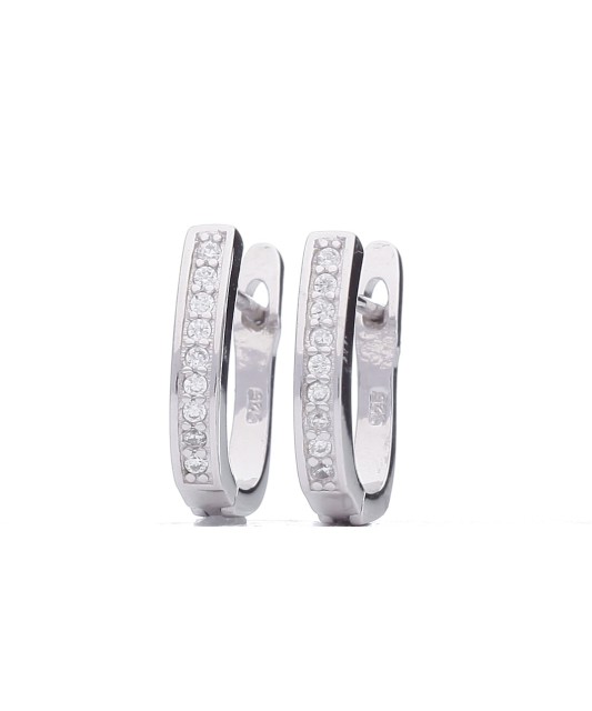 Sidabriniai auskarai su cirkoniais - Sidabriniai auskarai - Goldinga