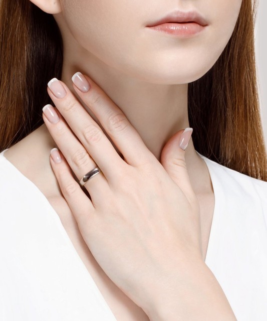 Sidabrinis vestuvinis žiedas - Sidabriniai žiedai - Goldinga