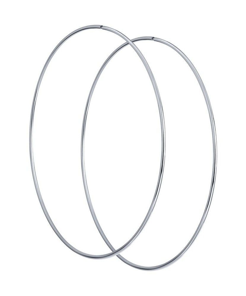 Sidabriniai auskarai rinkutės 50mm - Sidabriniai auskarai - Goldinga