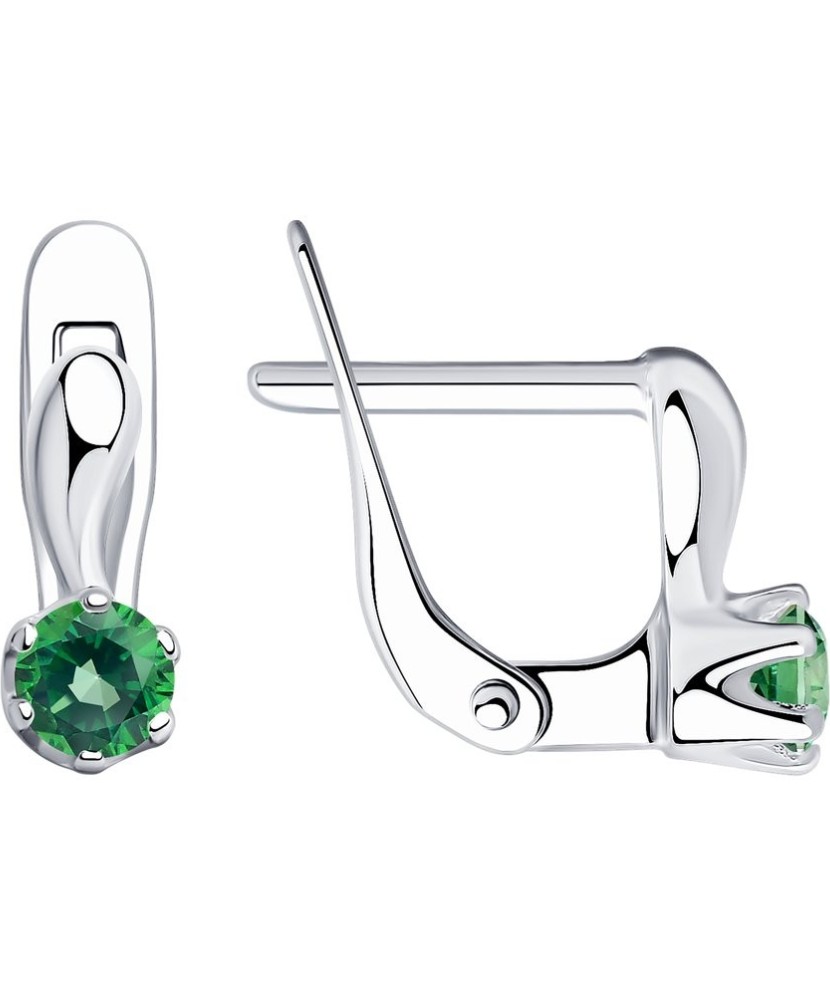 Sidabriniai auskarai su cirkoniais - Sidabriniai auskarai - Goldinga