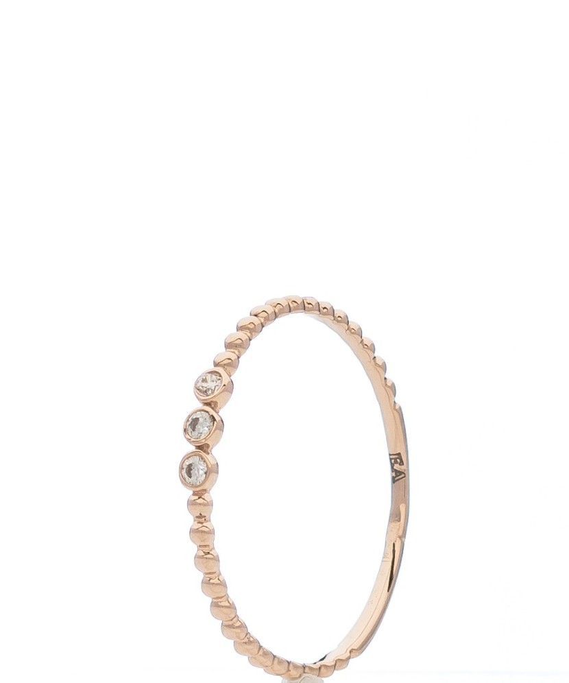 Auksinis žiedas su cirkoniais  - Goldinga