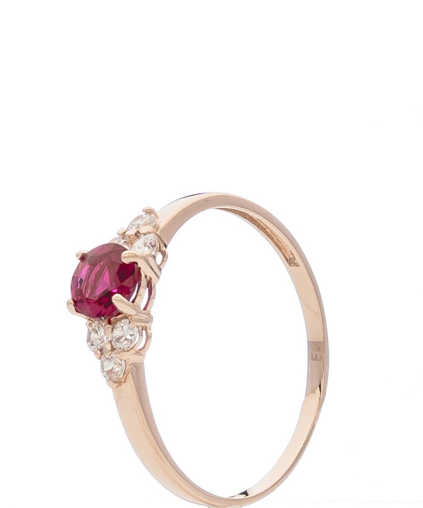 Auksinis žiedas su cirkoniais  - Goldinga