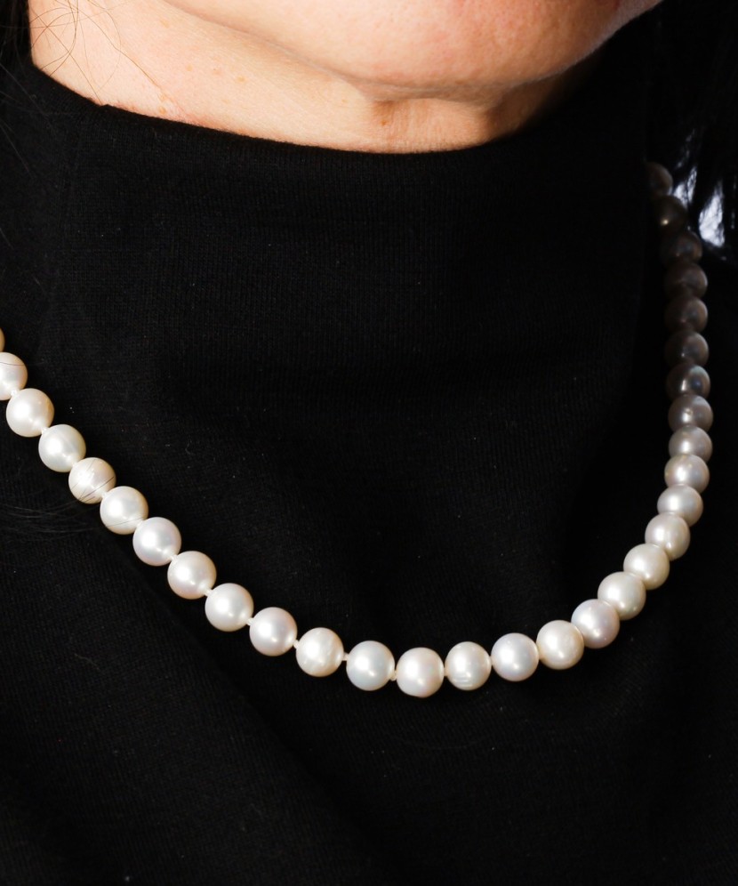 Perlų Vėrinys Su Sidabru - Perlų vėriniai - Goldinga