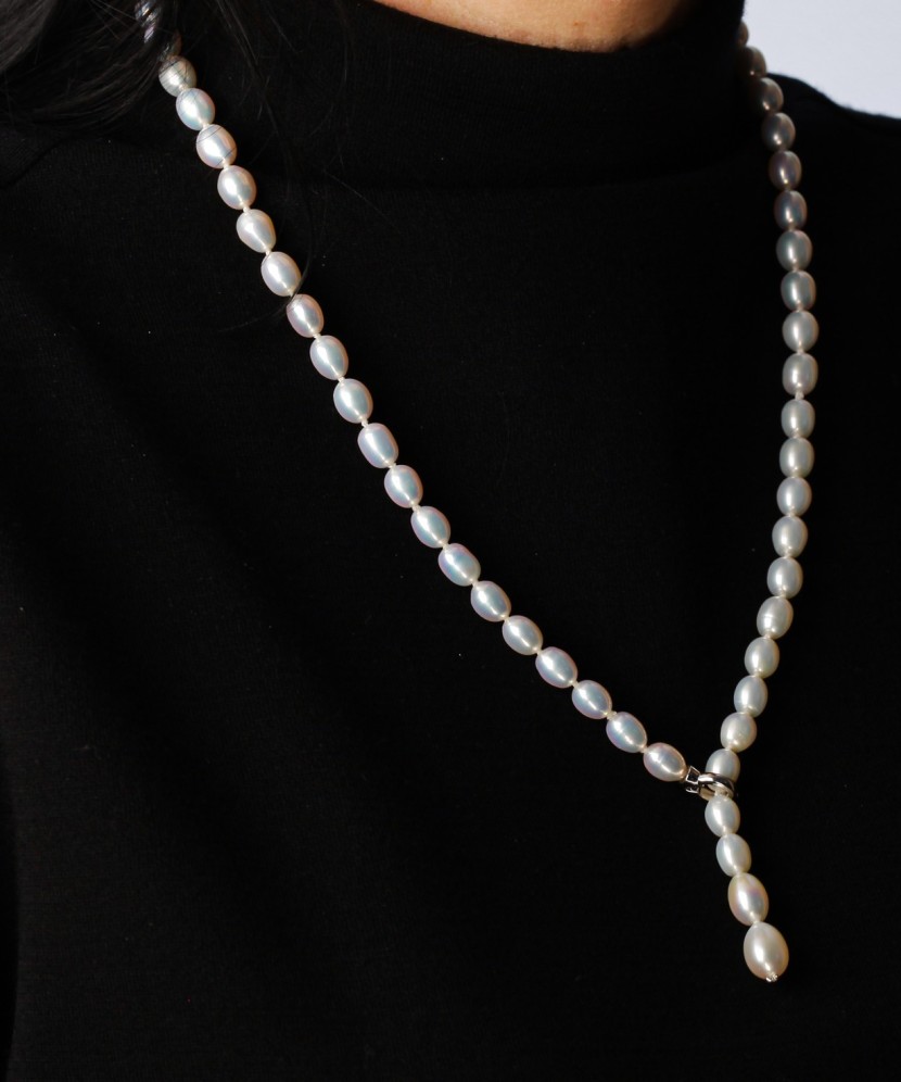 Sidabrinė grandinėlė - Perlų vėriniai - Goldinga