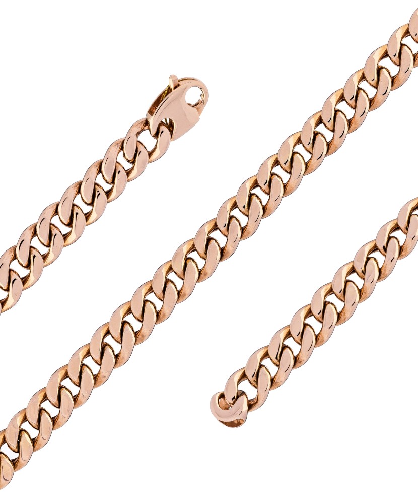 Auksinė apyrankė "Curb" 9.7mm - Auksinės apyrankės - Goldinga