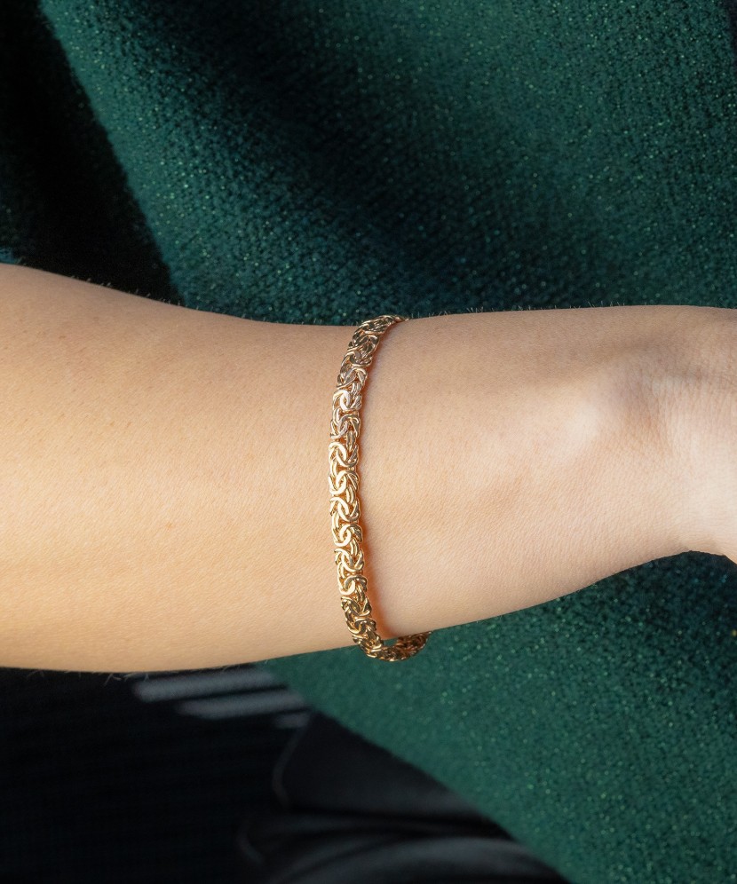 Auksinė apyrankė 6.3mm - Auksinės apyrankės - Goldinga