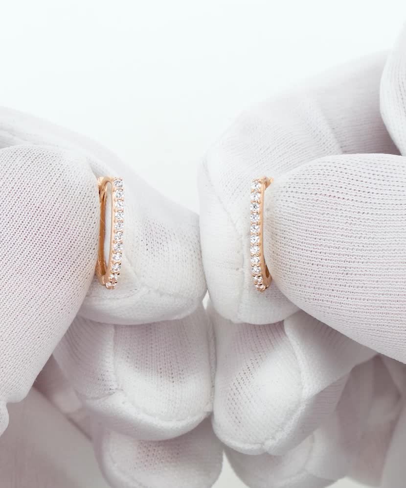 Auksiniai auskarai su cirkoniais