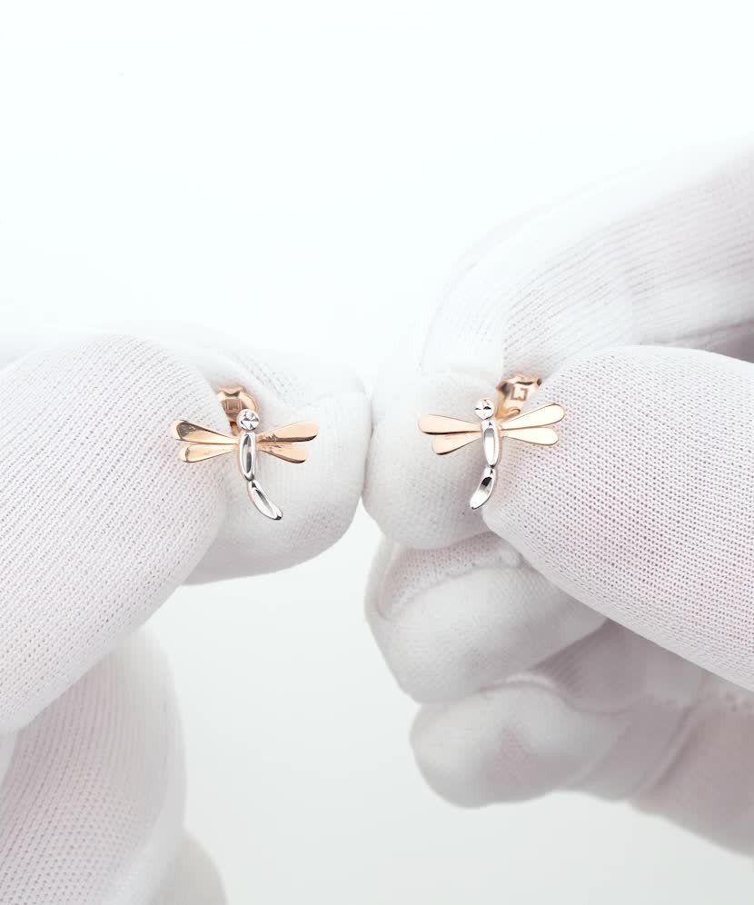 Auksiniai auskarai "Laumžirgis" - Auksiniai auskarai - Goldinga