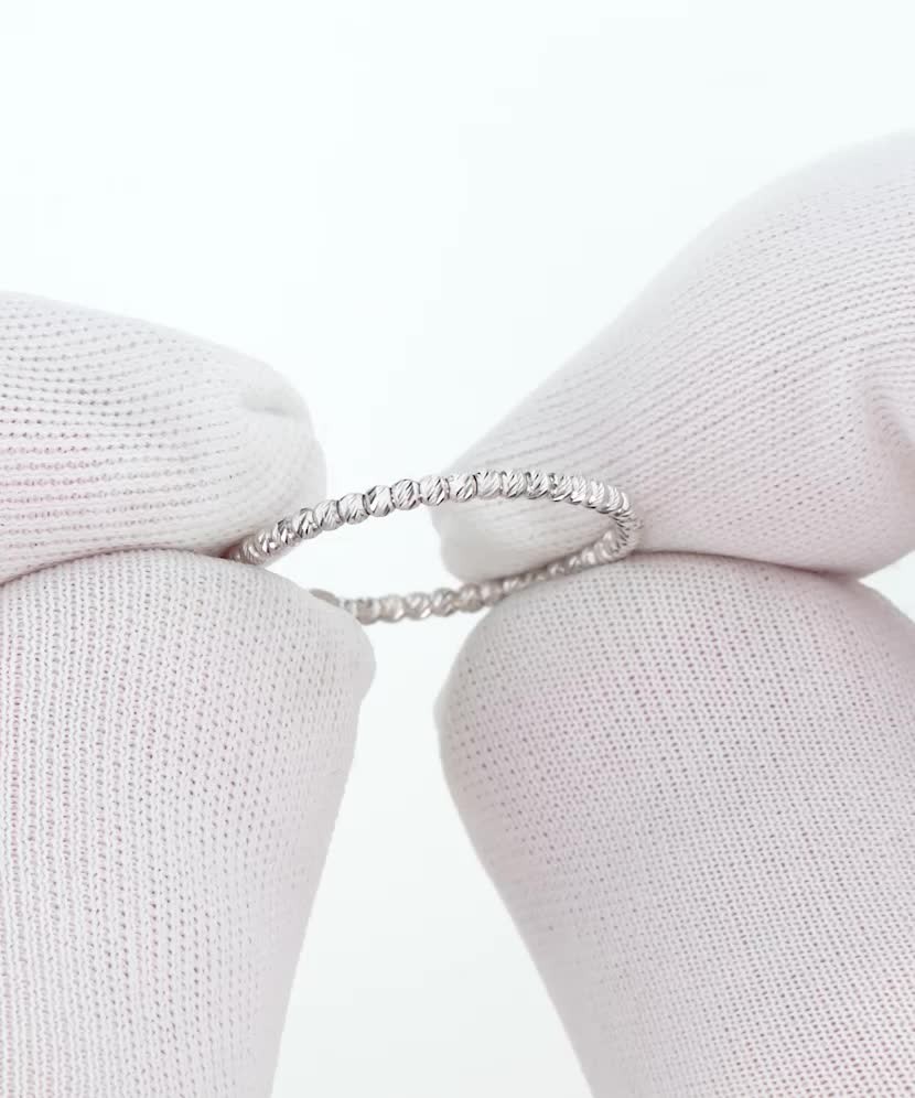 Balto aukso žiedas - Auksiniai žiedai - Goldinga