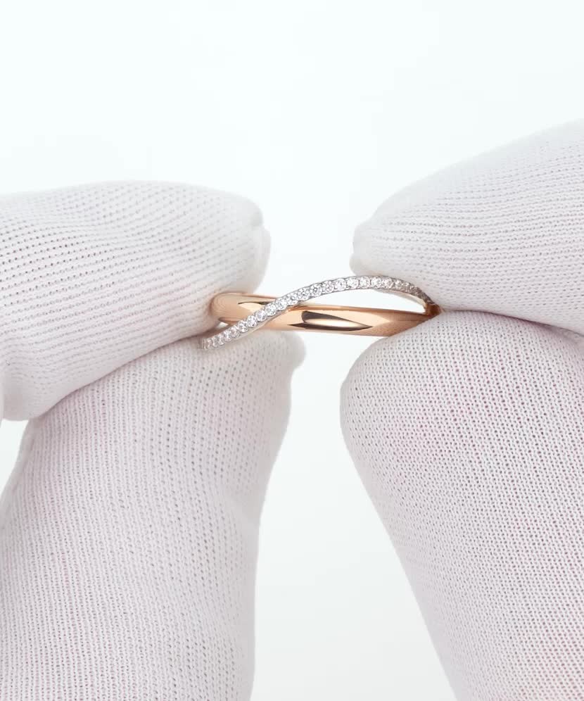 Auksinis žiedas su cirkoniais