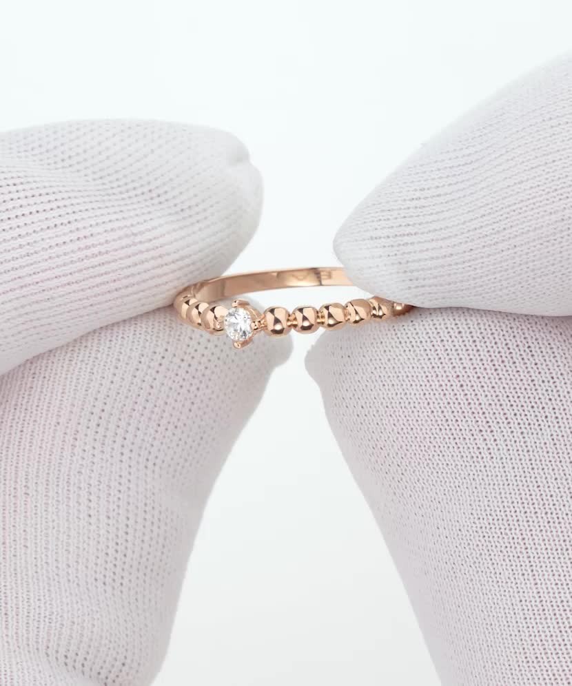 Auksinis žiedas su cirkoniu