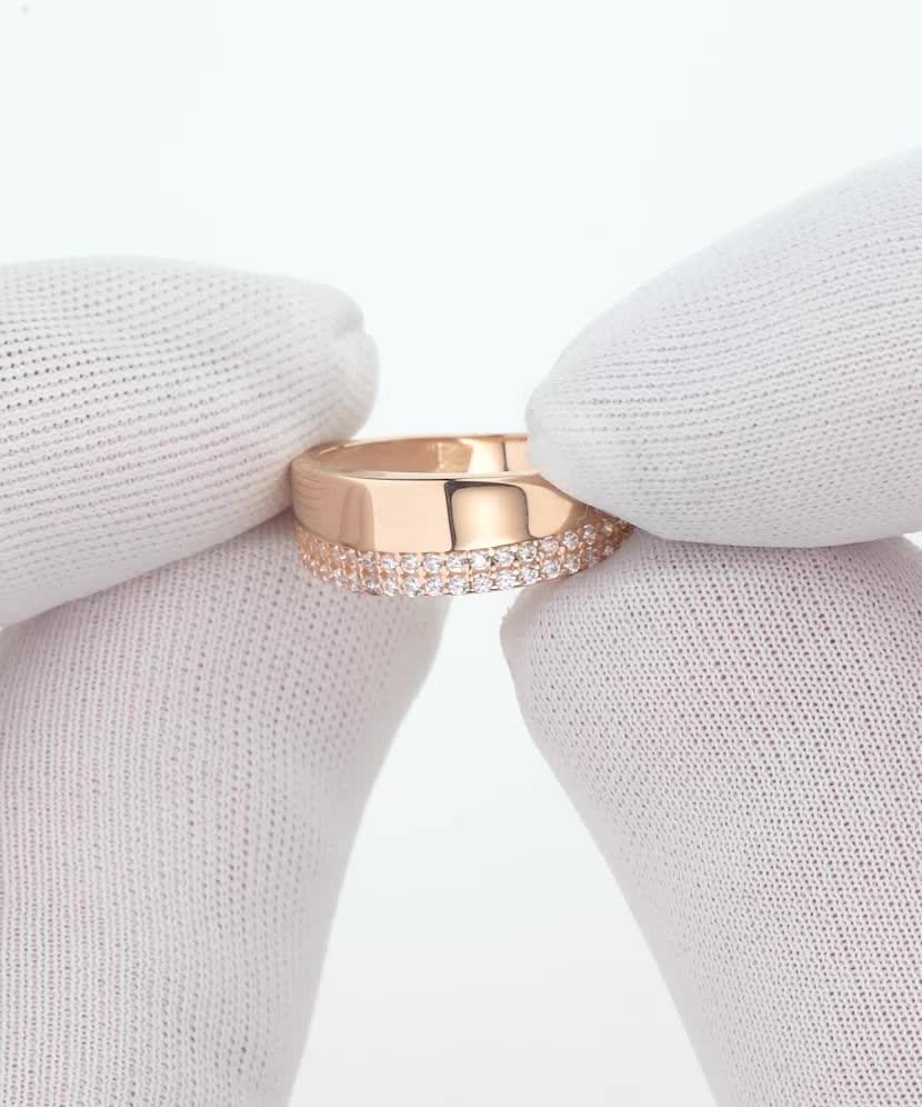 Auksinis žiedas su cirkoniais