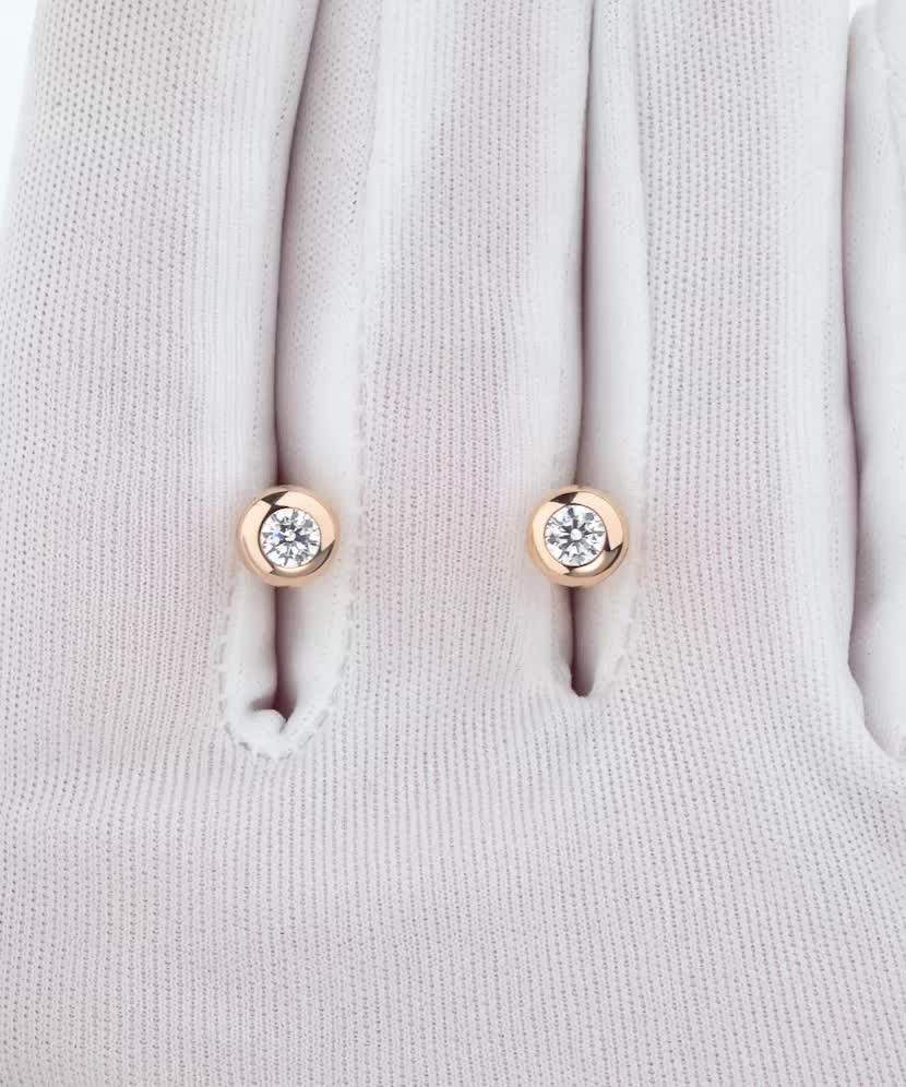 Auksiniai auskarai su cirkoniais - Auksiniai auskarai - Goldinga