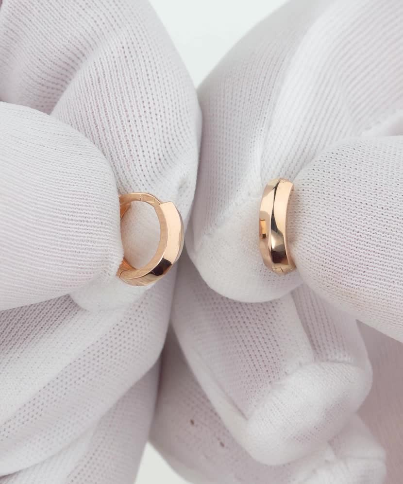 Auksiniai auskarai 11mm - Auksiniai auskarai - Goldinga