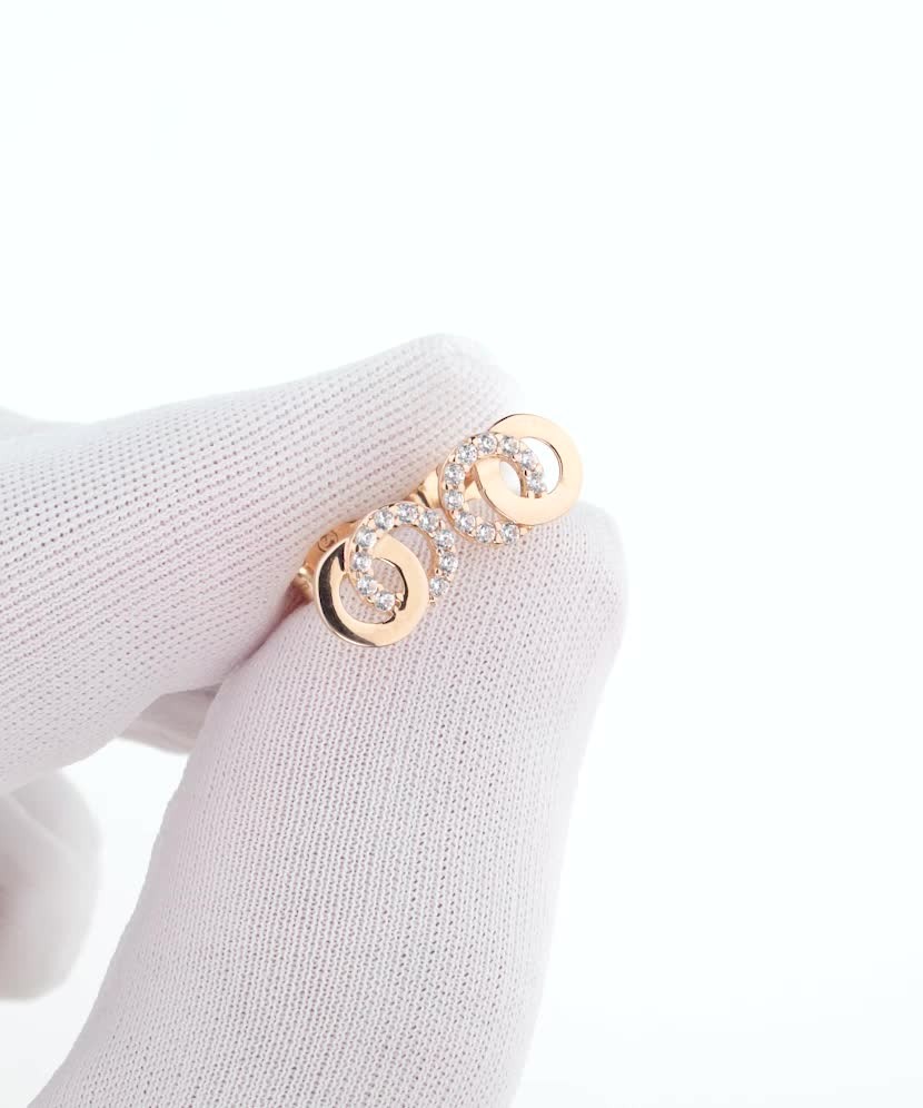 Auksiniai auskarai su cirkoniais - Auksiniai auskarai - Goldinga