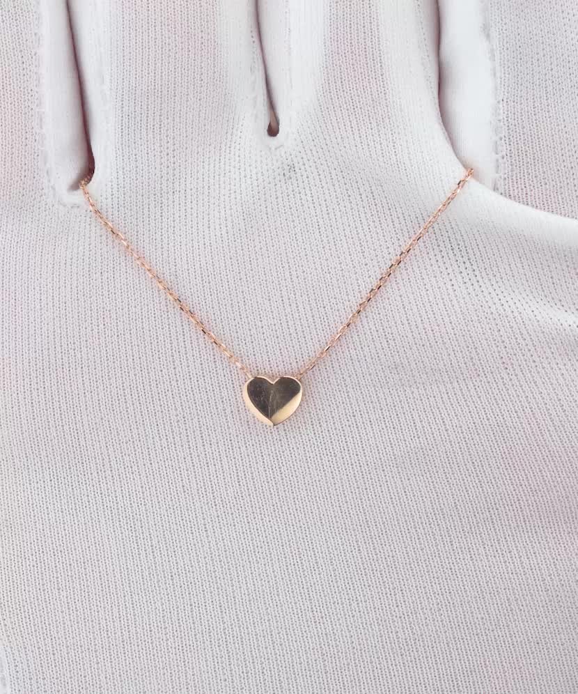 Auksinė grandinėlė su pakabuku "Širdelė" - Auksinės grandinėlės su pakabukais - Goldinga