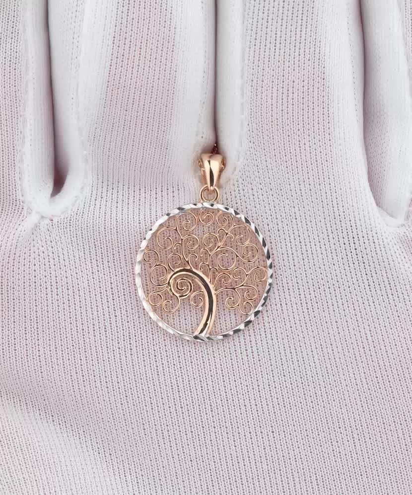 Auksinis pakabukas "Gyvybės medis" - Auksiniai pakabukai - Goldinga