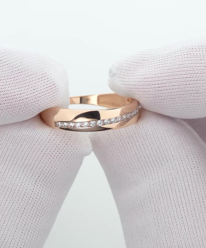 Auksinis žiedas su cirkoniais Auksinis žiedas su cirkoniais