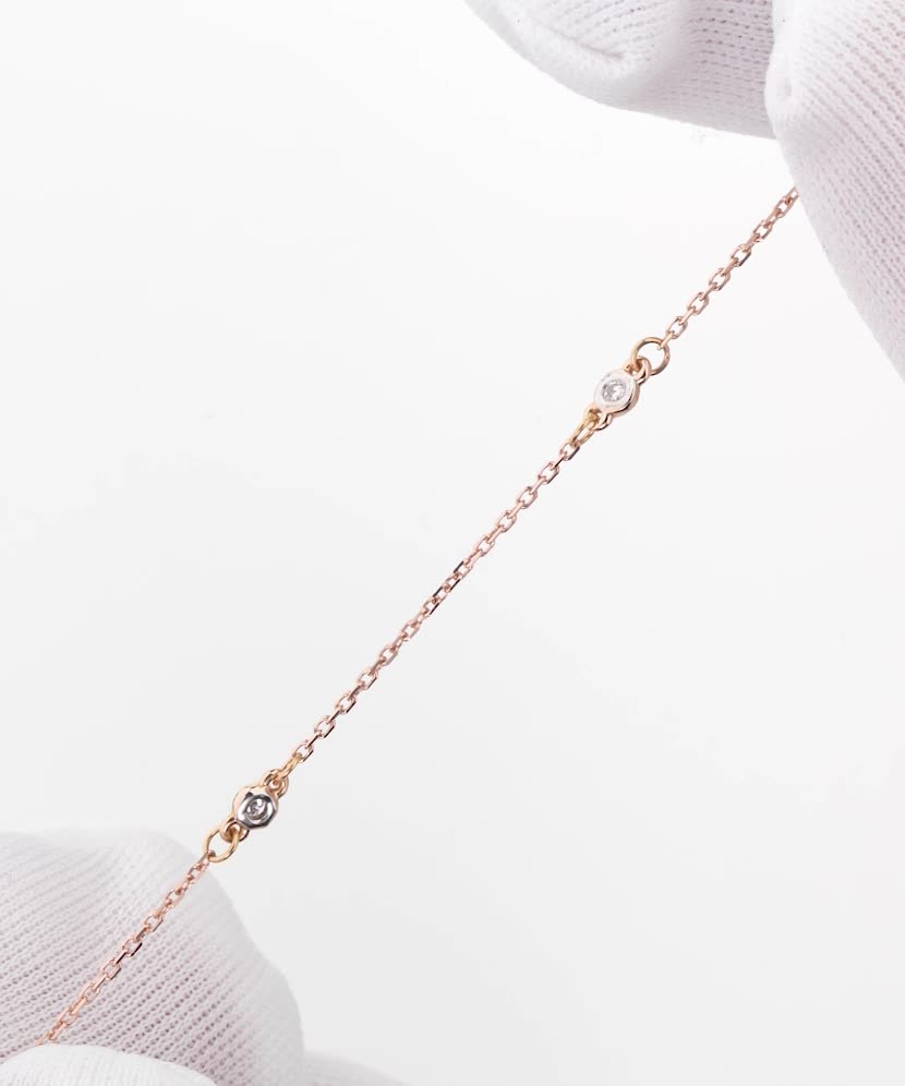 Auksinė apyrankė su deimantais