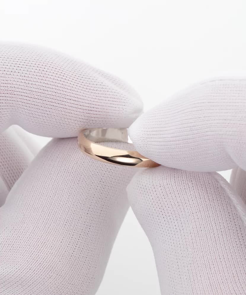 Vestuvinis sidabrinis žiedas su aukso plokštele